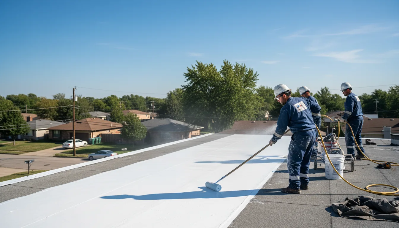 Commercial roof coating in South Heart, ND near me